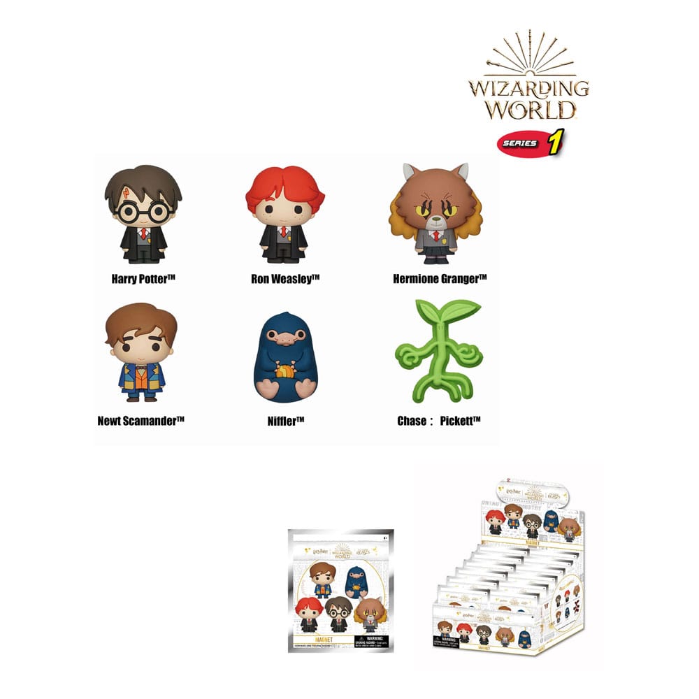 Wizarding World 3D 3D Magnets Series 1 Display (12) Monogram Int.