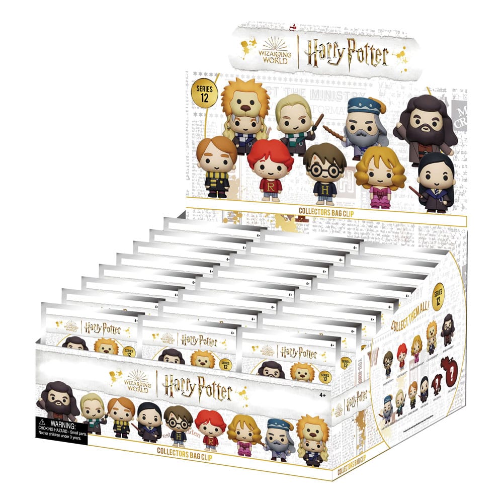 Harry Potter 3D PVC Bag Clips Series 12 Display (24) Monogram Int.