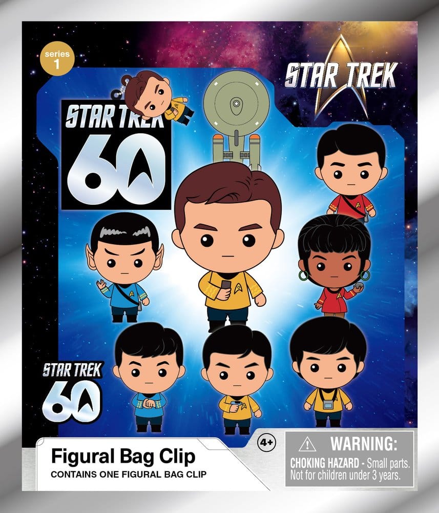 Star Trek 3D Foam Bag Clips Serie 1 Display (24) Monogram Int.