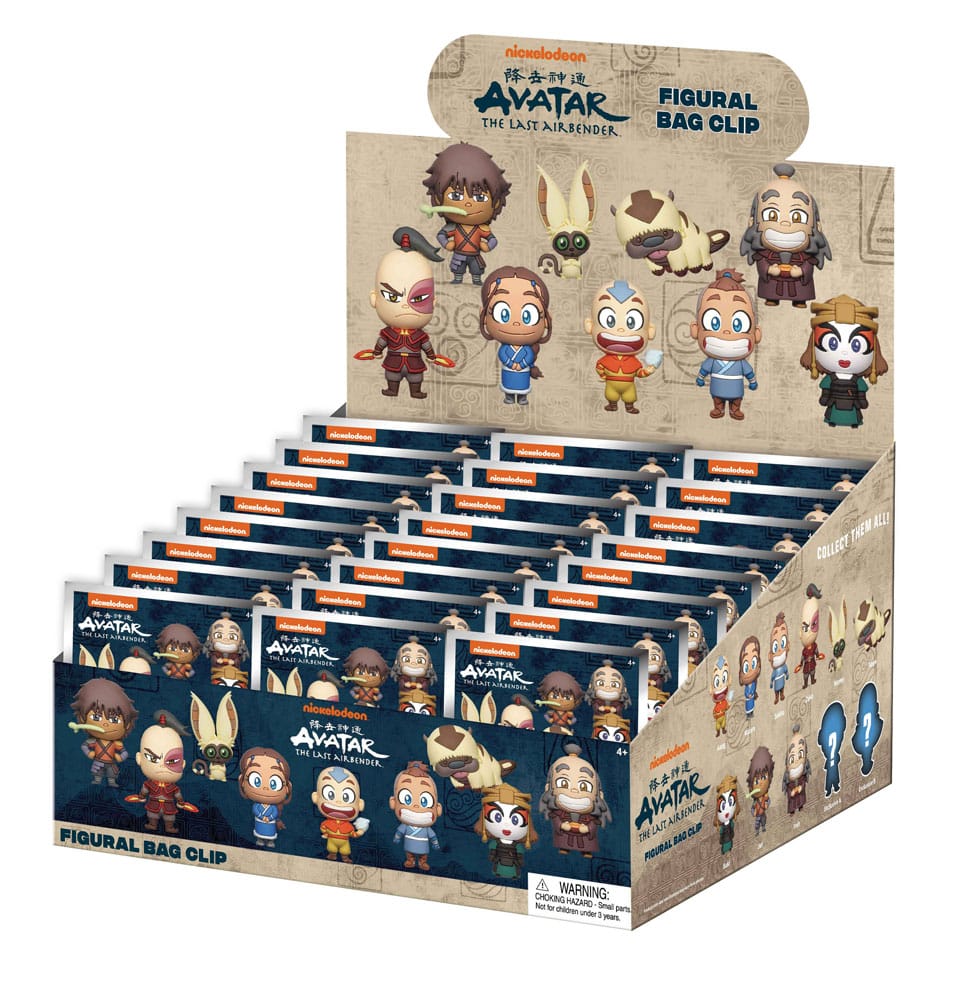 Avatar: The Last Airbender 3D PVC Bag Clips Series 1 Display (24) Monogram Int.