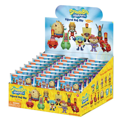 SpongeBob Squarepants 3D PVC Bag Clips Series 6 Display (24) Monogram Int.