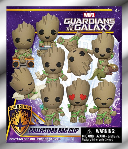 Marvel Groot 3D PVC Bag Clips Series 1 Blind Bag Display (24)