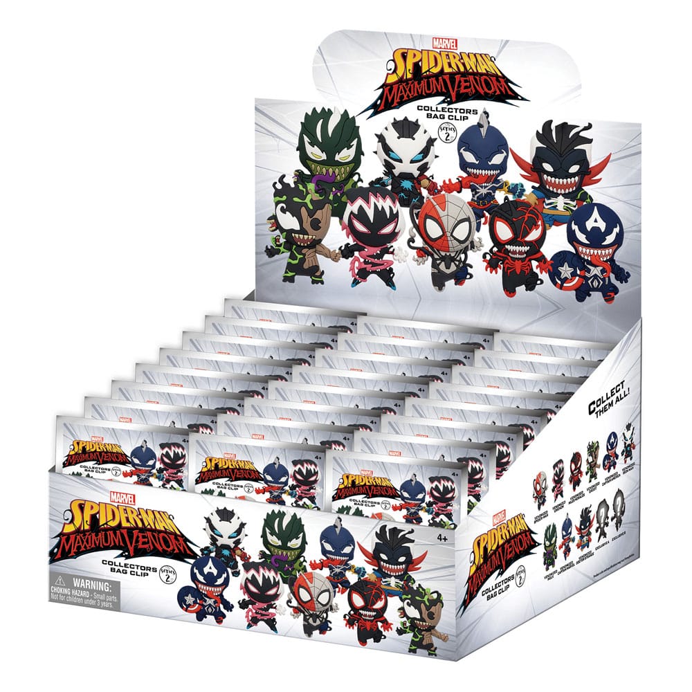 Venom 3D PVC Bag Clips Series 2 Display (24) Monogram Int.