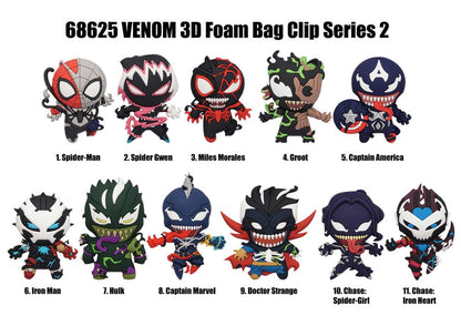 Venom 3D PVC Bag Clips Series 2 Display (24) Monogram Int.