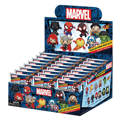 Marvel 3D PVC Bag Clips Series 10 Classics Display (24)
