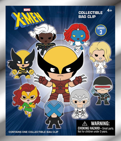 Marvel 3D Foam Bag Clips X-men Classic Series 3 Display (24) Monogram Int.