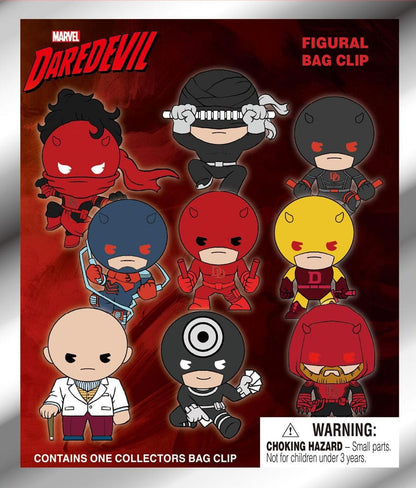 Daredevil 3D PVC Bag Clips Classic Display (24) Monogram Int.