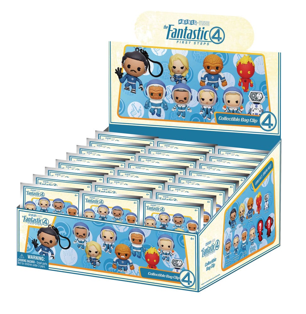 Fantastic Four 3D PVC Bag Clips Movie Display (24) Monogram Int.