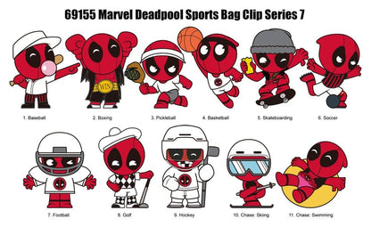 Deadpool 3D PVC Bag Clips Series 7 Display (24) Monogram Int.