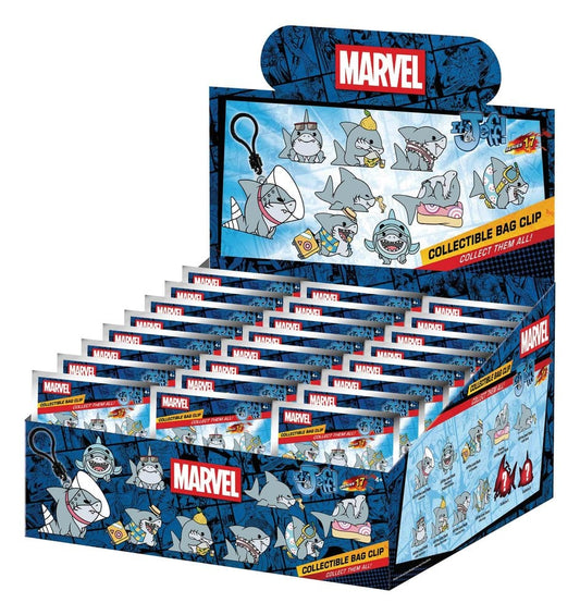 Marvel Rivals 3D Foam Bag Clips Jeff the Land Shark Series 17 Display (24)