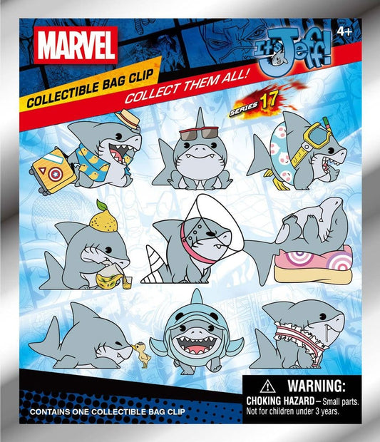 Marvel Rivals 3D Foam Bag Clips Jeff the Land Shark Series 17 Display (24) Monogram Int.