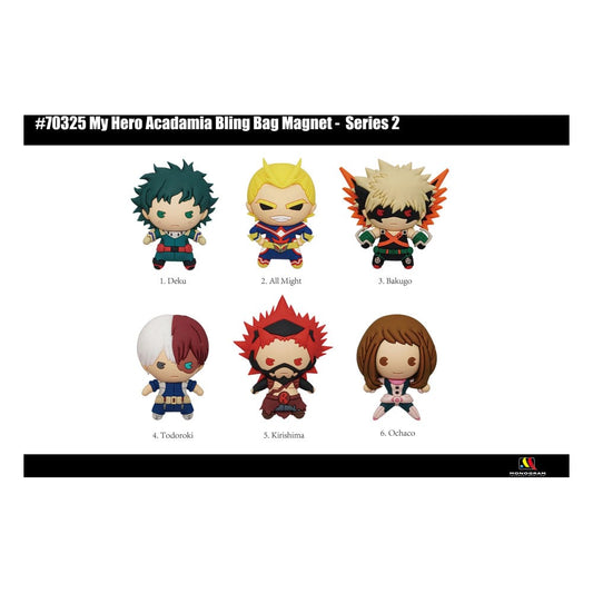 My Hero Academia 3D Magnets Series 2 Display (12) - FanofThings.co.uk