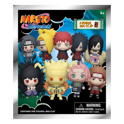 Naruto 3D PVC Bag Clips Series 6 Display (24) Monogram Int.