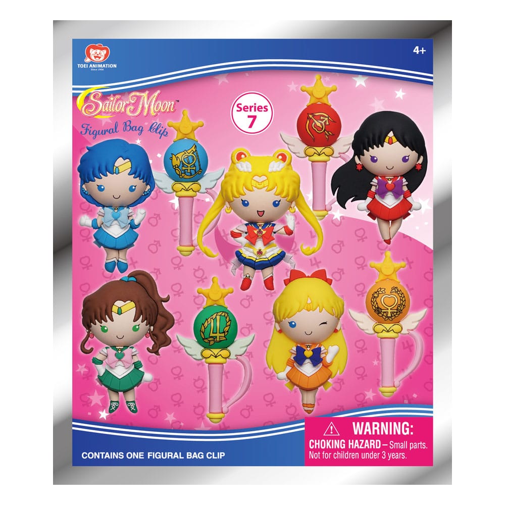 Sailor Moon 3D PVC Bag Clips Series 7 Display (24) Monogram Int.