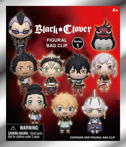 Black Clover 3D Foam Bag Clips Serie 1 Display (24) Monogram Int.