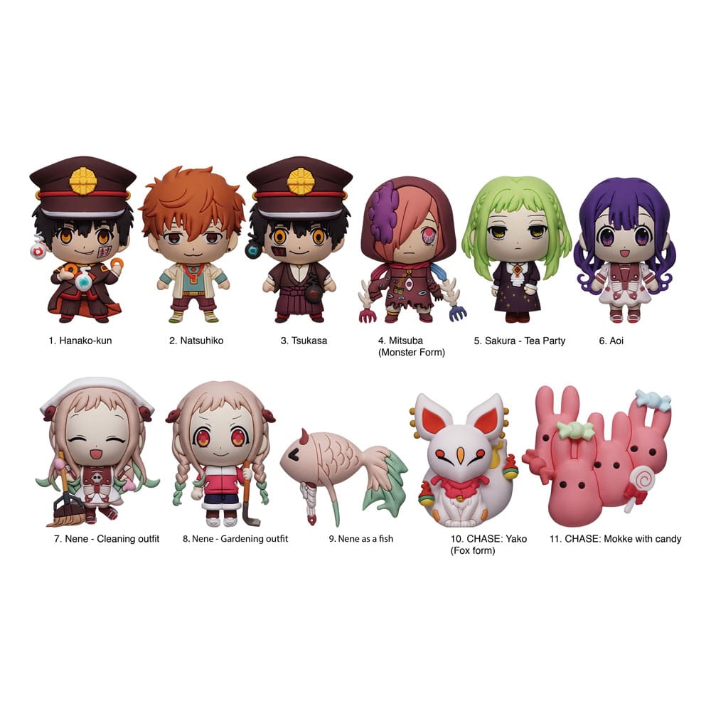 Toilet-Bound Hanako-kun 3D PVC Bag Clips Series 2 Display (24) Monogram Int.
