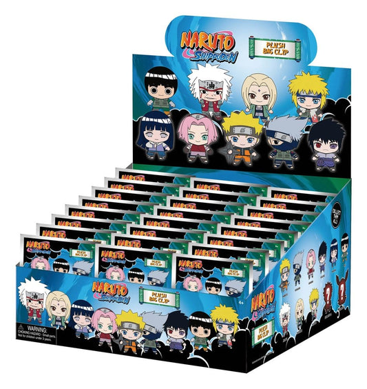 Naruto Plush Bag Clips Display (24) Monogram Int.
