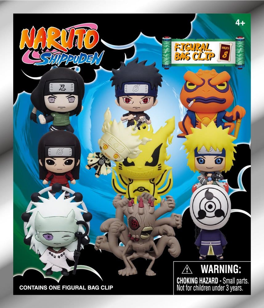 Naruto 3D Foam Bag Clips Series 8 Display (24) Monogram Int.