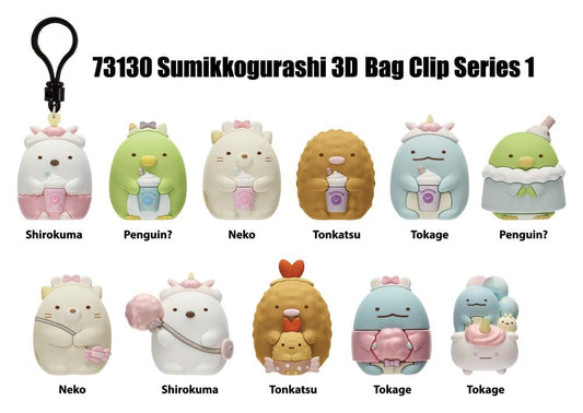 Sumikko Gurashi 3D PVC Bag Clips Series 1 Blind Bag Display (24)