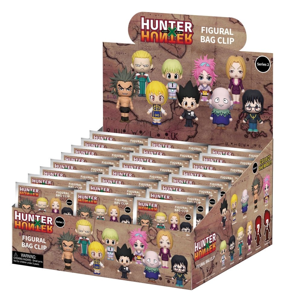 Hunter × Hunter 3D Foam Bag Clips Series 2 Display (24) Monogram Int.