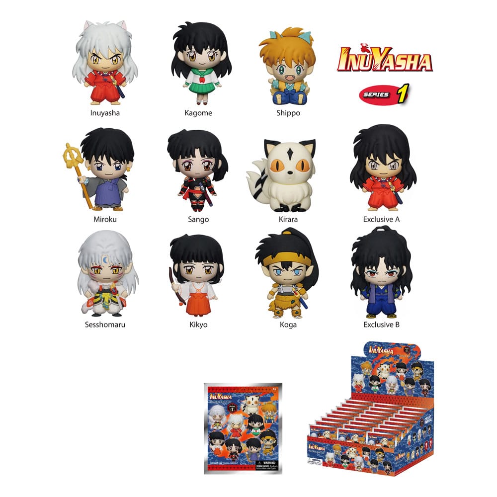 Inuyasha PVC Bag Clips Series 1 Display (24) Monogram Int.