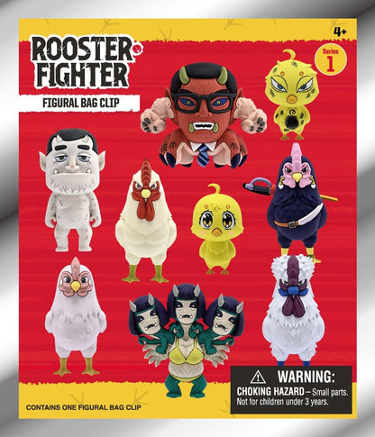 Rooster Fighter 3D PVC Bag Clips Series 1 Blind Bag Display (24)