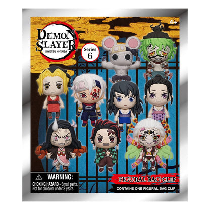 Demon Slayer: Kimetsu no Yaiba 3D PVC Bag Clips Series 6 Display (24) Monogram Int.