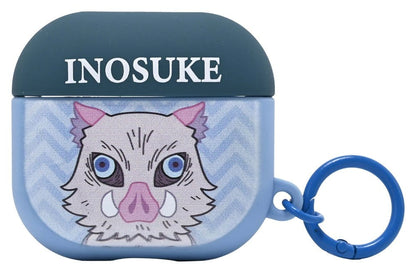 Demon Slayer 3D Foam Airpods Case Bag Clip Inosuke Display (12)