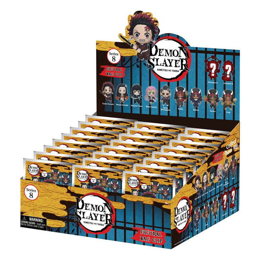 Demon Slayer Season 3 3D Foam Bag Clips Series 8 Display (24) Monogram Int.
