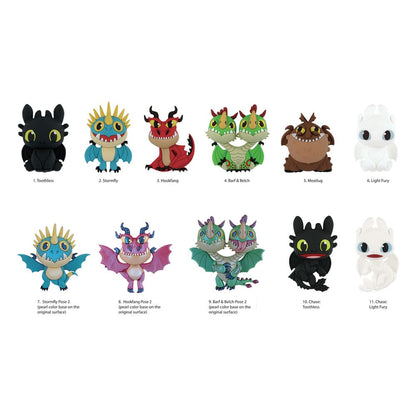 How to Train Your Dragon 3D PVC Bag Clips Series 1 Display (24) Monogram Int.