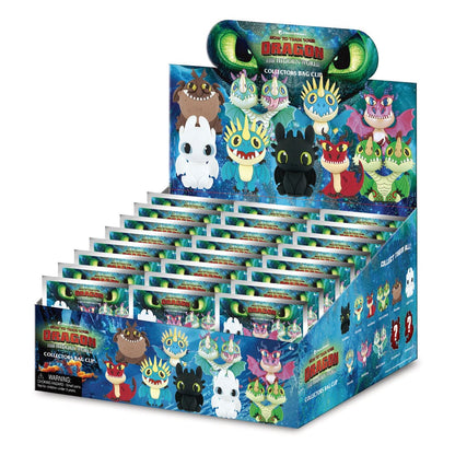How to Train Your Dragon 3D PVC Bag Clips Series 1 Display (24) Monogram Int.