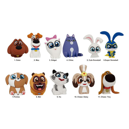 The Secret Life of Pets 3D PVC Bag Clips  Series 1 Display (24) Monogram Int.