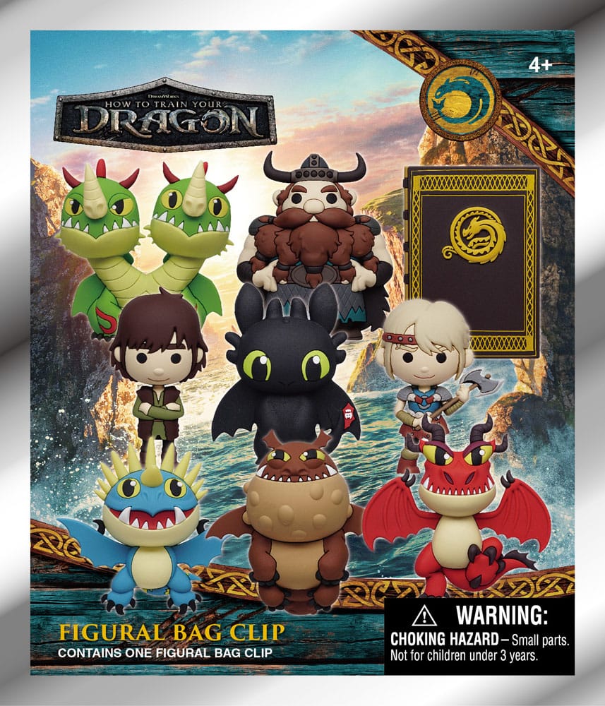 How to train your Dragon 3D PVC Bag Clips 2025 Movie Display (24) Monogram Int.