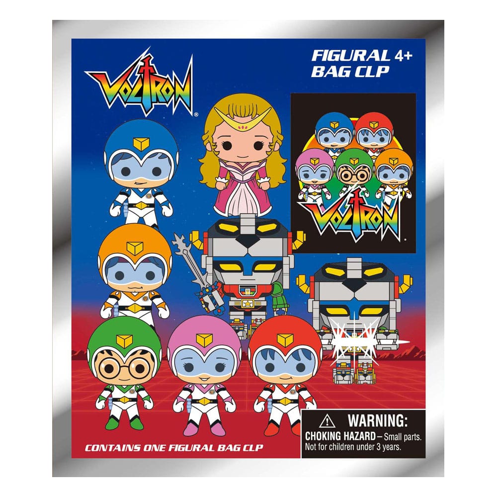 Voltron 3D PVC Bag Clips 40th Anniversary Display (24) Monogram Int.
