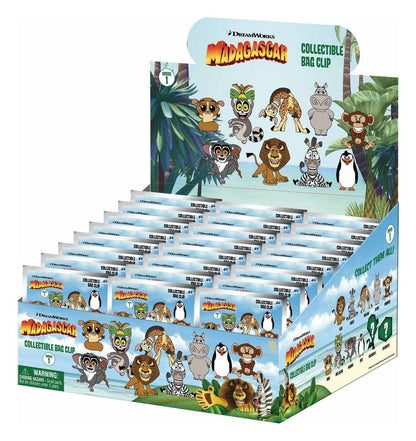 Madagascar 3D Foam Bag Clips Serie 1 Display (24)