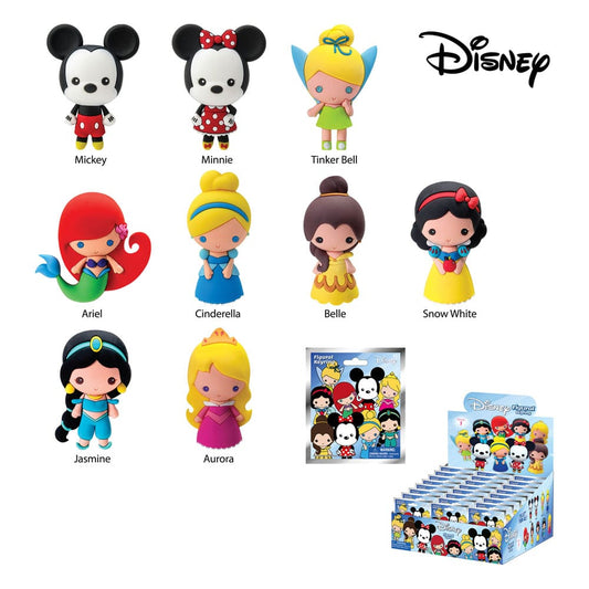 Disney 3D PVC Bag Clips Series 1 Display (24) Keyrings