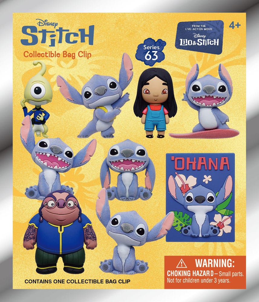 Lilo & Stitch Movie 3D Foam Bag Clips Series 1 Display (24) Monogram Int.