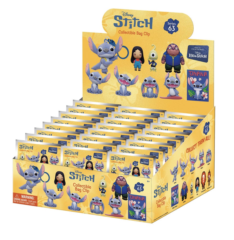 Lilo & Stitch Movie 3D Foam Bag Clips Series 1 Display (24) Monogram Int.