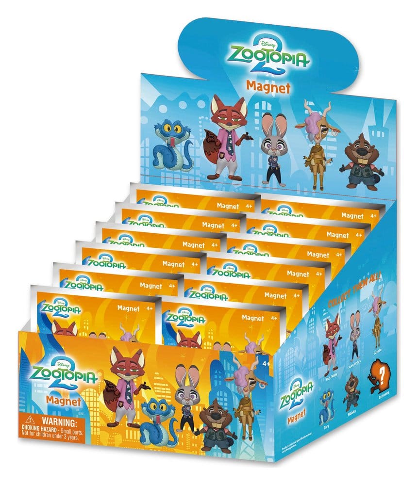 Zootopia 2 Magnets blind pack Series 1 Display (12) Monogram Int.