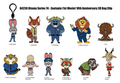 Zootopia 3D Foam Bag Clips Serie 73 Display (24)