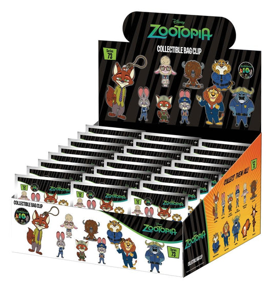 Zootopia 3D Foam Bag Clips Serie 73 Display (24) Monogram Int.