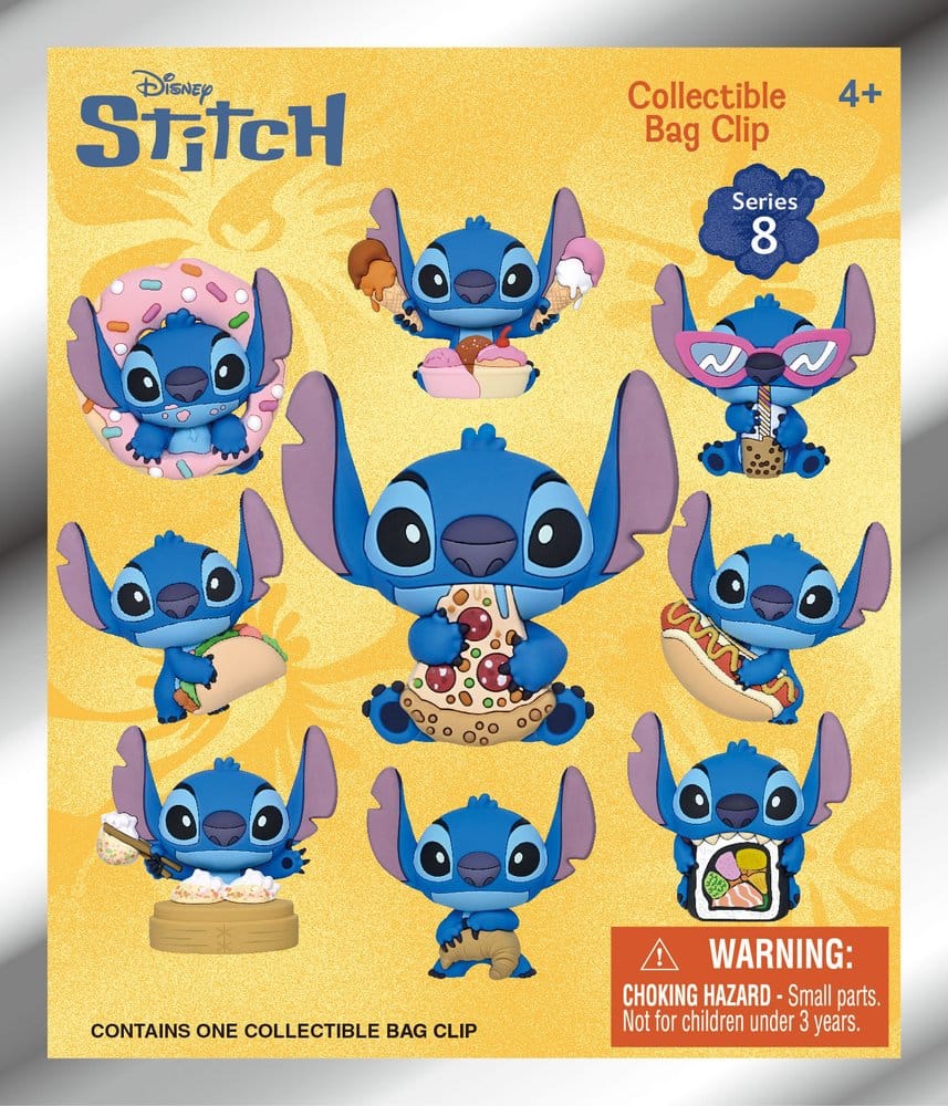 Lilo & Stitch 3D Foam Bag Clips Series 8 Display (24) Monogram Int.