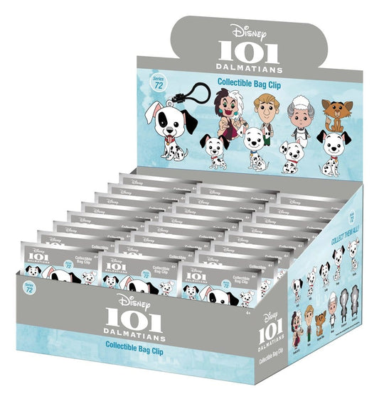 One Hundred and One Dalmatians 3D Foam Bag Clips Serie 72 Display (24) Monogram Int.