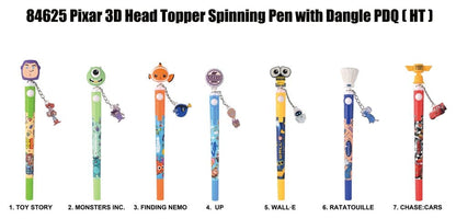 Pixar 3D Head Topper Spinning Pen Display (12)