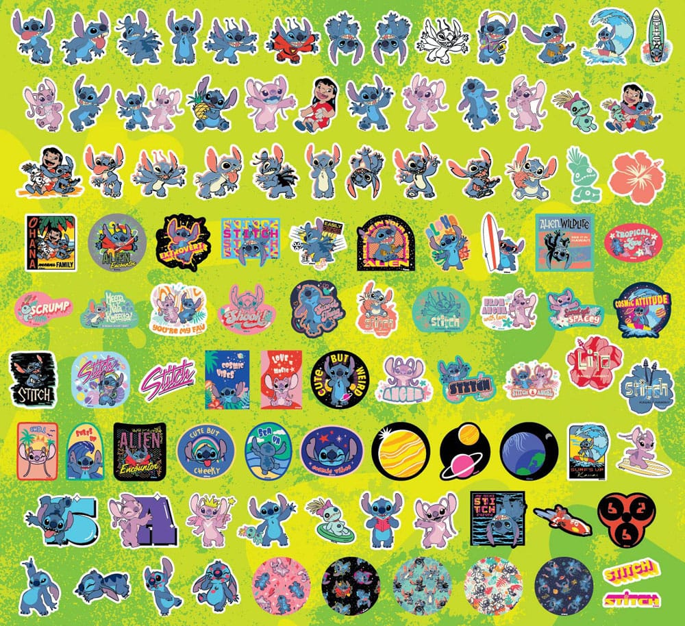 Lilo & Stitch Sticker set 100 pieces Assortment (20) Monogram Int.