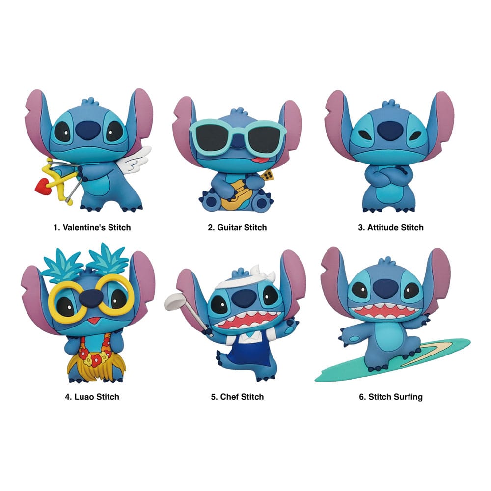 Lilo & Stitch 3D 3D Magnets Series 2 Display (12) Magnets