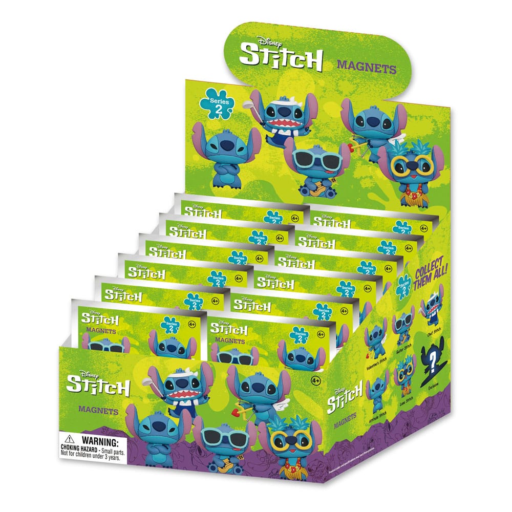 Lilo & Stitch 3D 3D Magnets Series 2 Display (12) Monogram Int.