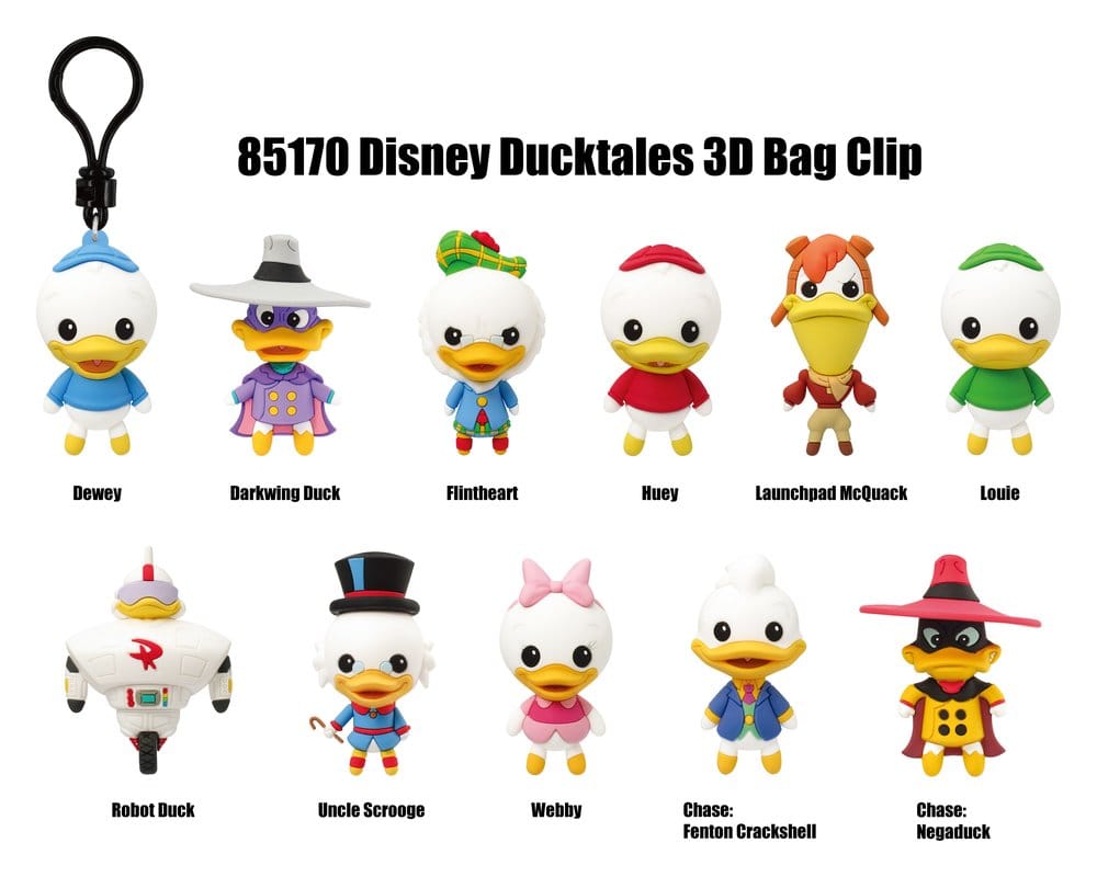 DuckTales 3D PVC Bag Clips Series 1 Blind Bag Display (24)