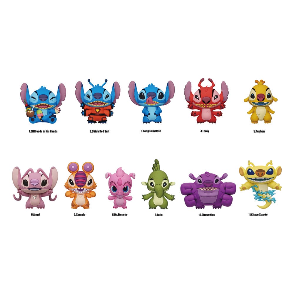 Lilo & Stitch PVC Bag Clips Serie 5 Display (24) Monogram Int.