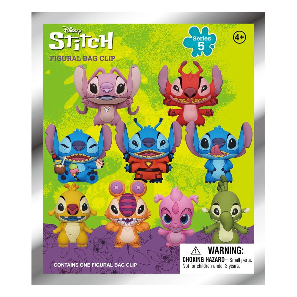 Lilo & Stitch PVC Bag Clips Serie 5 Display (24) Monogram Int.